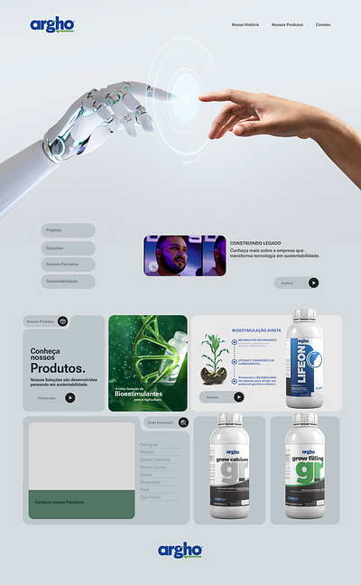 Argho Agrosciences Desktop branding graphic design logo ui