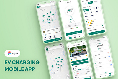 EV Charging Mobile App figma ui