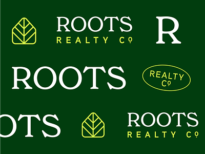 Roots Realty | Logo system branding branding real estate branding realty business design design graphic design illustration logo logo real estate logo realty logo relators logo system