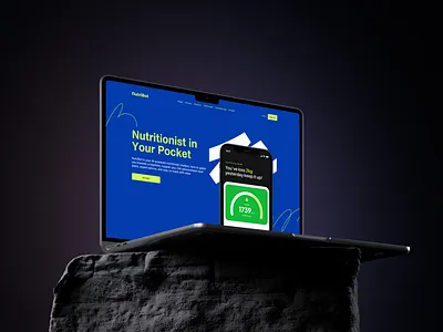 NutriBot - Your Personal Nutritionist App: Landing Page Design ai ai bot branding chatbot chatgpt dashboard design landing page typography ui ux