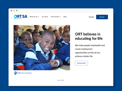 Website Redesign for ORT South Africa ngo ort product design ui ux website redesign