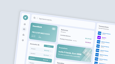 [Mockup] Online Banking Dashboard banking dashboard design figma finance ui ux vector website