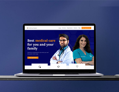Hospital Landing Page clinic hospital medicine webdesign
