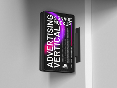 Free Vertical Signage Mockup sign mockup