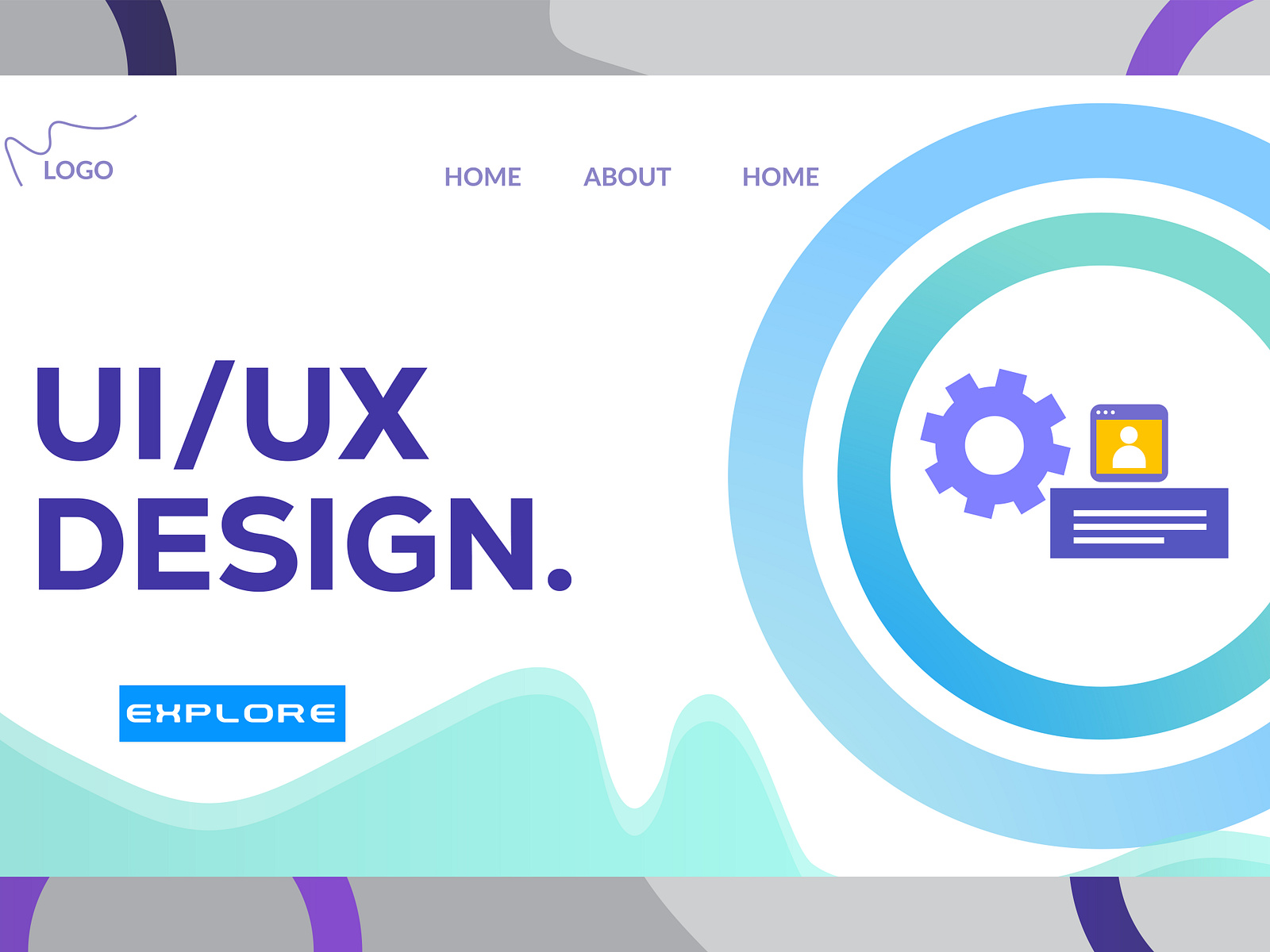 website landing page design templates illustrator by Monir 360 on Dribbble