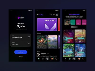 Community App app branding community design ui ux