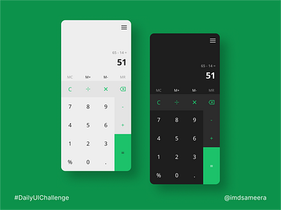 A simple calculator screen UI app design daily ui daily ui challenge design mobile app design ui ui design ui design challenge uiux user experience user interface ux ux design