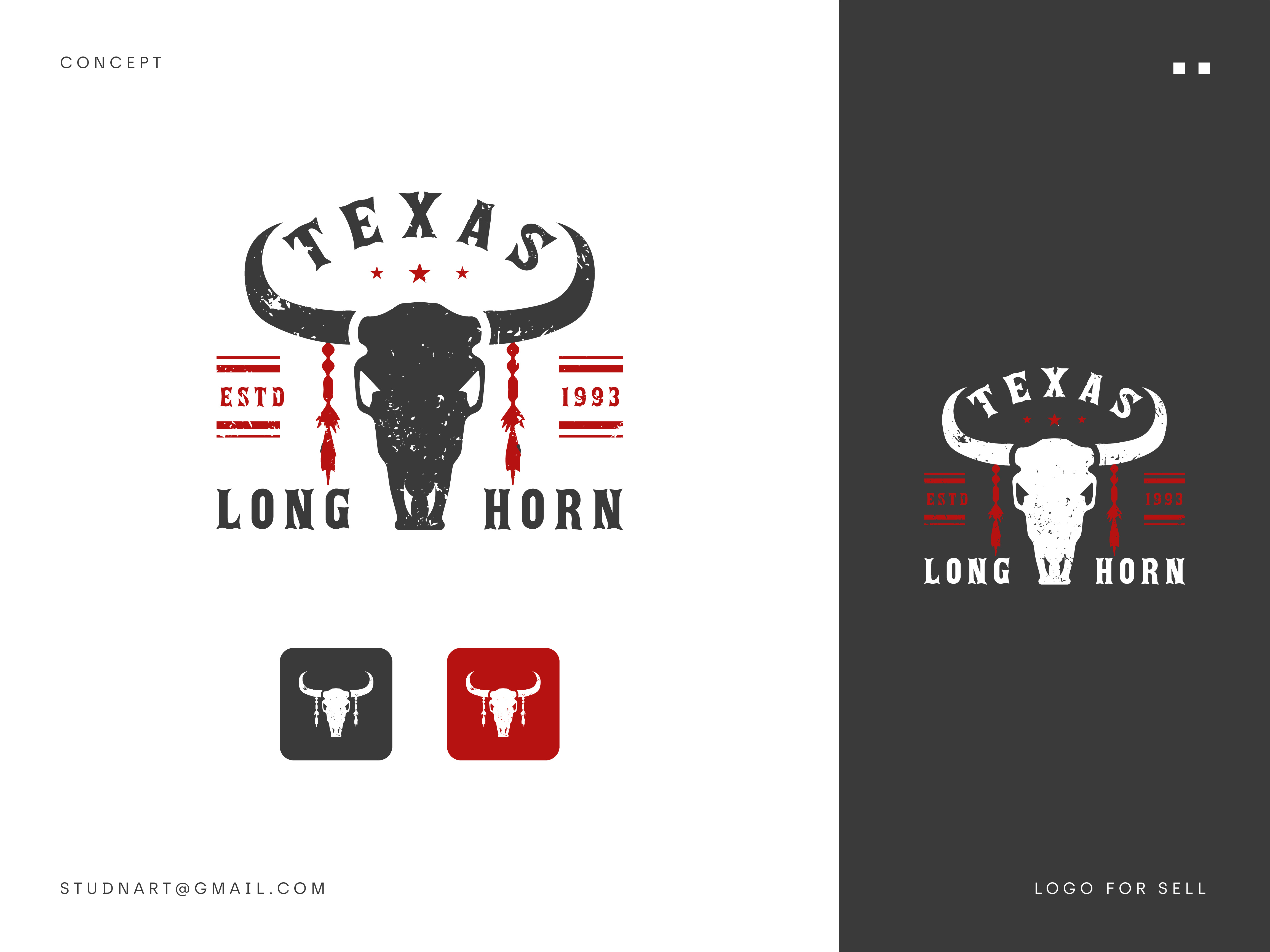 Texas Long Horn abstract branding business logo cow design design logo graphic design illustration logo logo design long horn minimal logo modern modern logo texas typography vector vintage logo