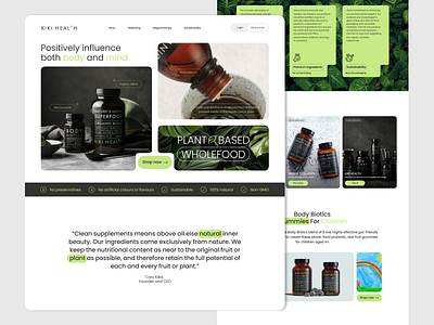 KIKI Health Website Redesign ui website webssite redesign