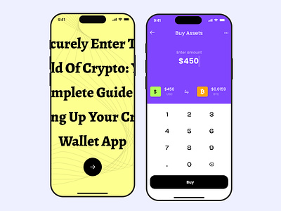 Crypto App Design app design application bitcoin crypto app crypto app design crypto exchange crypto wallet cryptocurrency interface mobile app design ui ui design ux ux design wallet app design