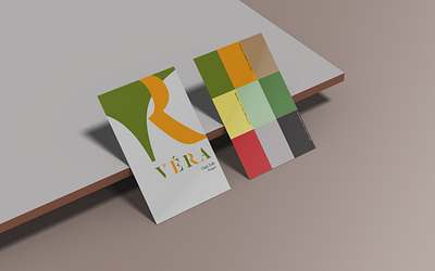 Verá business card branding graphic design logo