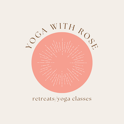 brand logo art branding design logo retreats yoga