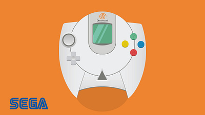 Sega Dreamcast branding design graphic design illustration vector