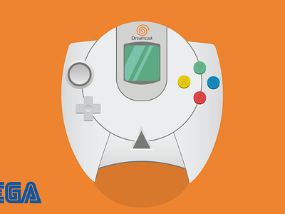 Sega Dreamcast branding design graphic design illustration vector