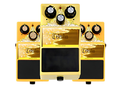 Devine delay pedal design advertisement aesthetic branddesign branding guitar guitardesign guitareffect guitareffectdesign guitarpedal guitarpedaldesign sea yellow