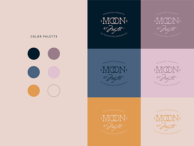 fetedufae Moon & Myth Ball brand design brand identity branding celestial color palette event event branding fantasy logo whimsical