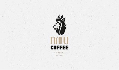 Nalu Coffee Logo Design animal logo coffee coffee logo creative logo emblem logo king logo lion logo