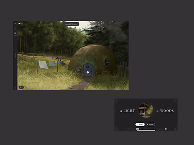 A Light in the Woods: Site Reveal a light in the woods animation branding design graphic design illustration interactive storytelling motion graphics music radical face singersonger writer storytelling typography ui web web desing website