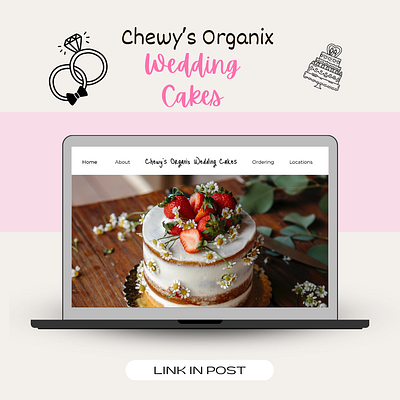 Chewy's Organix Wedding Cakes design typography ux