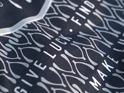 CMSK Bandana bandana design graphic design logo luck pattern print print design printing silk screened silkscreen usa wishbone
