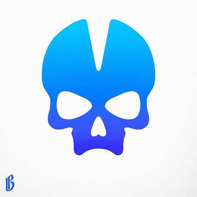 Skull Logo Design abstract branding design designer draw drawing gradient illustration illustrator logo logos painting photoshop poster simple simplistic skull sports vector