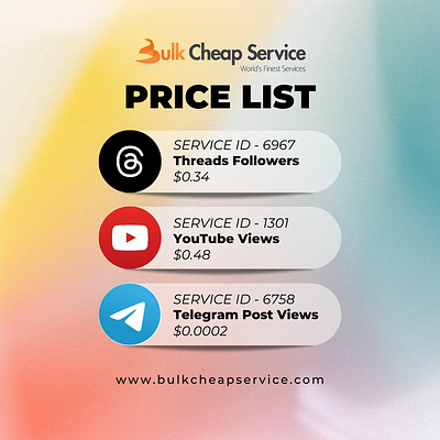 SMM Service Price List branding bulkcheapservice cheapest smm service instagram marketing mar marketing smm smmpanel socia social media marketing