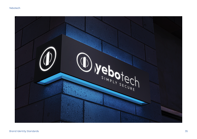 Yebotech Logo re-design and complete new brand identity design branding graphic design logo ui