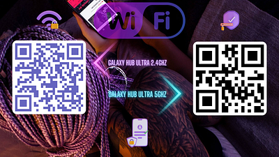 Wi-Fi Scan Me QR-Code graphic design