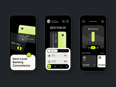 Banking App Design ui ux