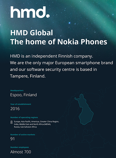 The home of Nokia Phones bro brochure graphic design