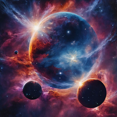 Nebula art design nebula planet space stars