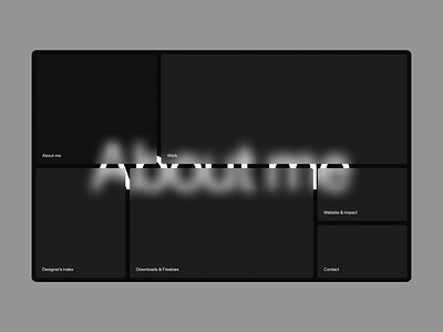 Modernist Portfolio Website branding digital frosted glass hover minimal modernist personal portfolio sans typography ui website
