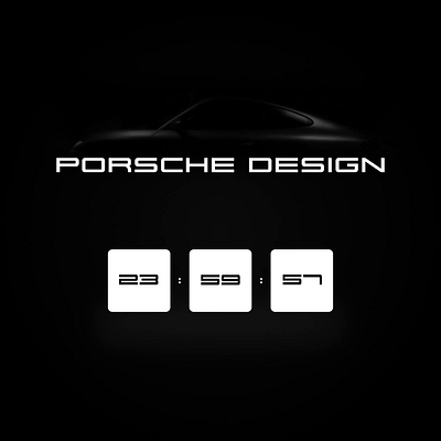 Porsche Design Timer 2danimation adobe aftereffects animation design motion graphics