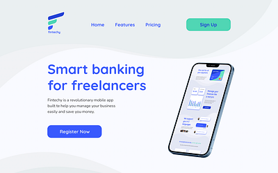 Responsive Landing Page for a Financial Startup