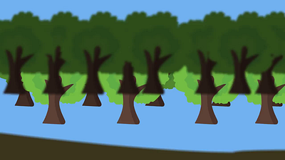 Parallax effect on forest 2d animation animation gif animation parallax