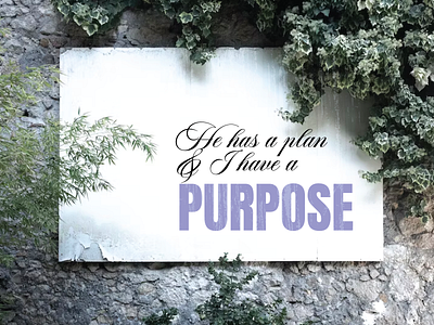 PCM Design Challenge | He Has A Plan & I Have A Purpose art artwork church design design challenge graphic design pcmchallenge prochurchmedia social media typography