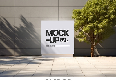Free Signboard Mockup branding design free free mockup free psd freebies graphic design logo mock up mockup psd sign signboard template