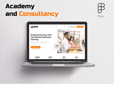 Academy : Home Page academic computer insititue computer training consultancy design home page landing page uiux website website design