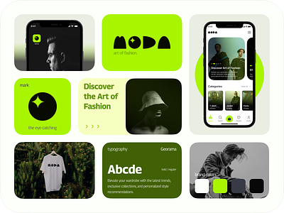 Moda - Brand Logo Design app app icon branding clothing ecommerce fashion graphic design logo online store ui ux
