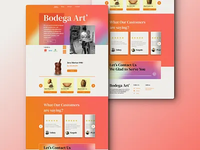 Bodega Site branding design graphic design landing page mock up ui