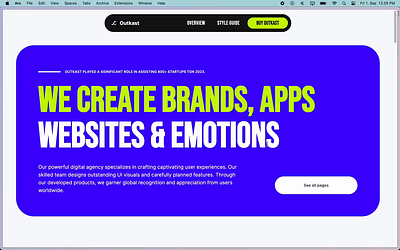 Outkast - Multipage agency theme agency astro brutalist modern tailwind theme