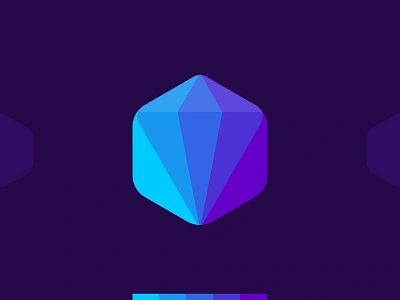 Diamond gem for crypto casino logo design betting blockchain casino crypto crystal diamond dice fun gamble gambling games gaming gem gemstone jewel logo logo design sapphire slots sports