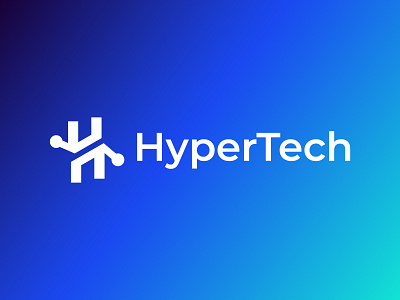 HyperTech Logo - Letter H + Tech Logo brand identity branding creative design designer futuristic geometric gradient logo icon innovation letter logo logo design logotype minimalist modern logo symbol tech technology web3