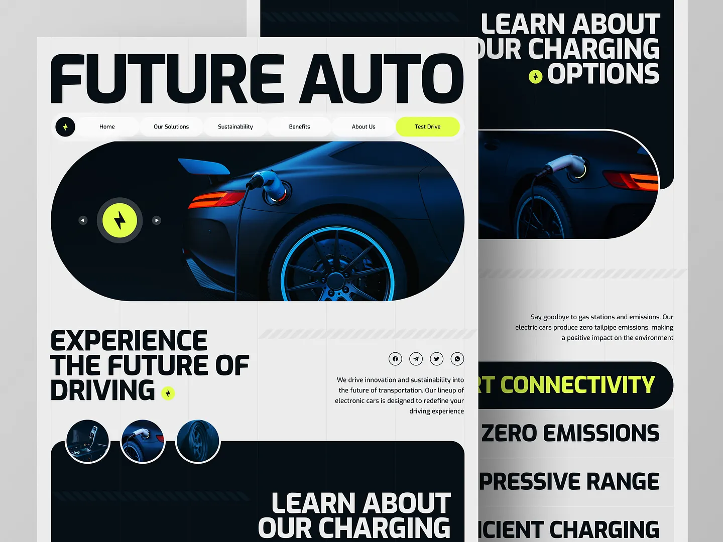 Innovative Car Dealership Website Design for Electric Vehicles