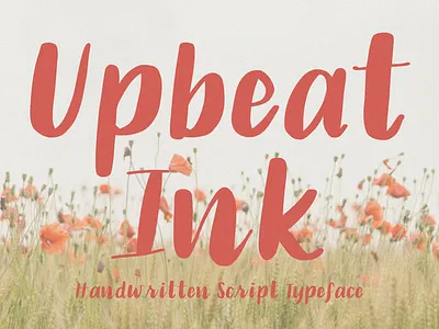 Upbeat Ink Font branding design graphic design illustration logo typography