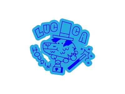 Lucca Houdini badge design graphic design illus illustration vector