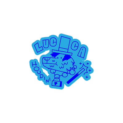 Lucca Houdini badge design graphic design illus illustration vector