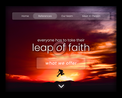 Leap of Faith 3d branding graphic design ui
