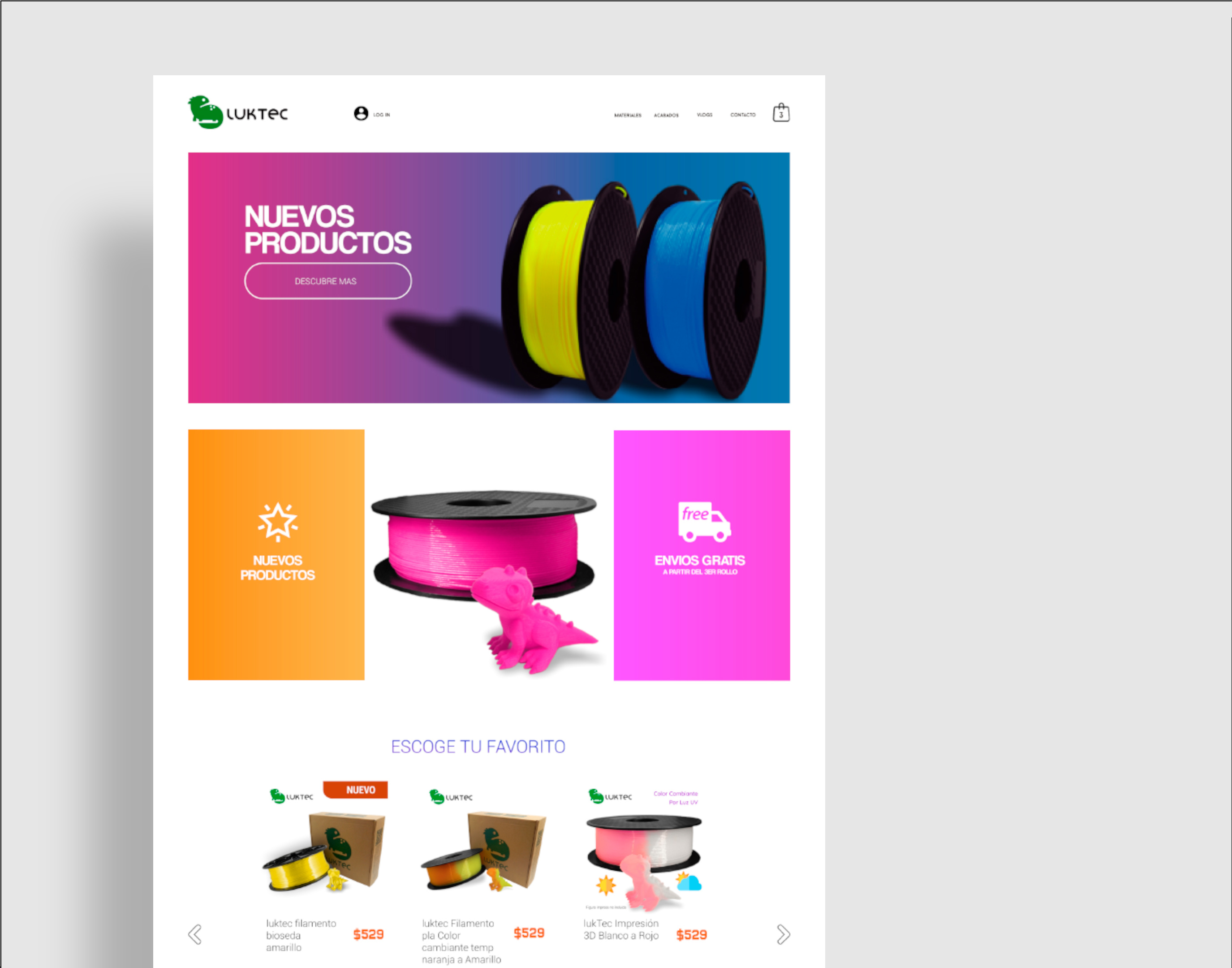 Luktec website example