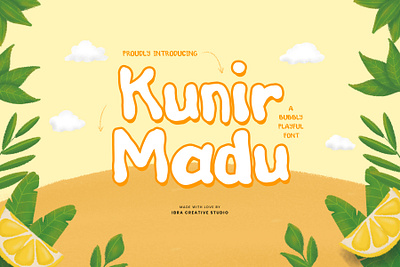 Kunir Madu – A Bubbly Playful Font happy